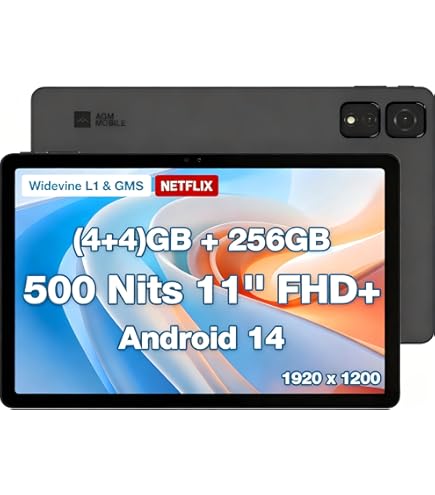 Amazon.co.jp: AGM PAD T2 Android 14 256GB タブレット 、 11インチ 8